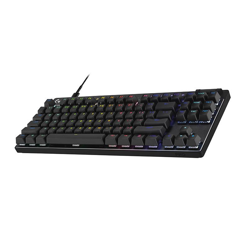 Teclado Gamer Logitech Pro XL TKL Rapid, RGB, Switch Magnetico-Analogico, Preto, 920-013131