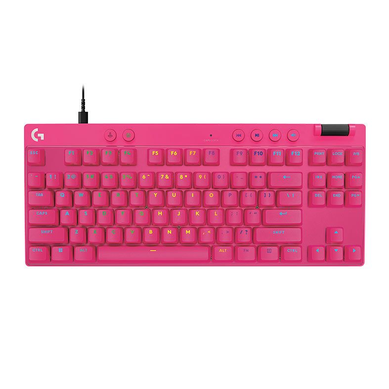 OPENBOX Teclado Magnetico Logitech G Pro TKL Rapid, RGB, Magenta, 920-013133