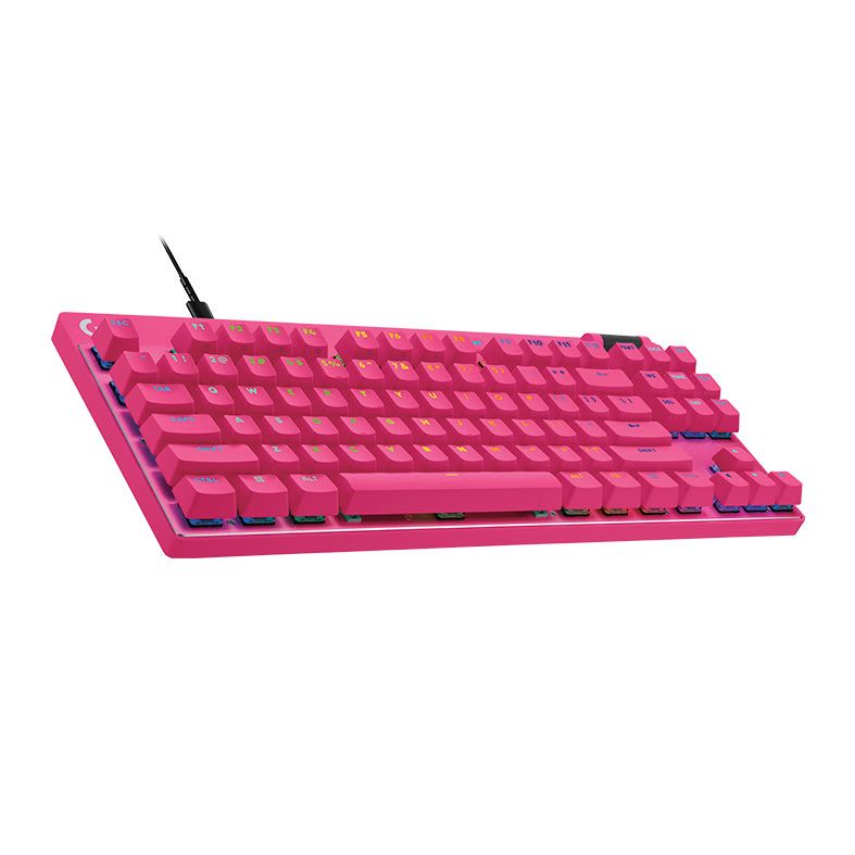 OPENBOX Teclado Magnetico Logitech G Pro TKL Rapid, RGB, Magenta, 920-013133