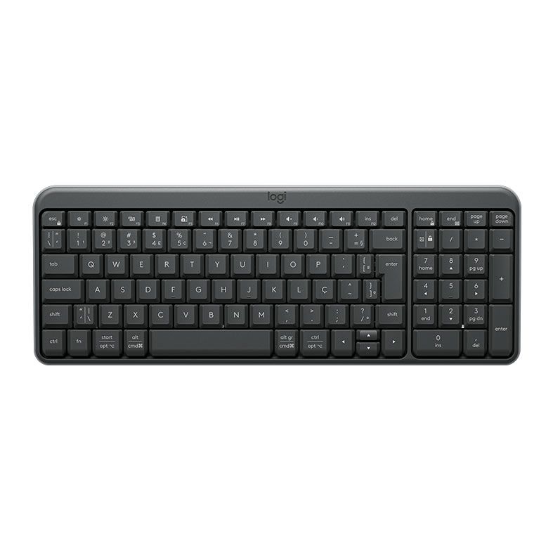 OPENBOX Teclado Logitech K250, ABNT2, Bluetooth, Grafite, 920-013448