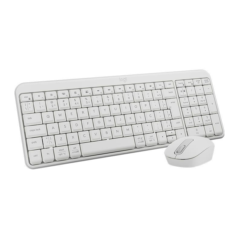 OPENBOX Kit Teclado e Mouse Logitech MK250, ABNT2, Bluetooth, Branco, 920-013517