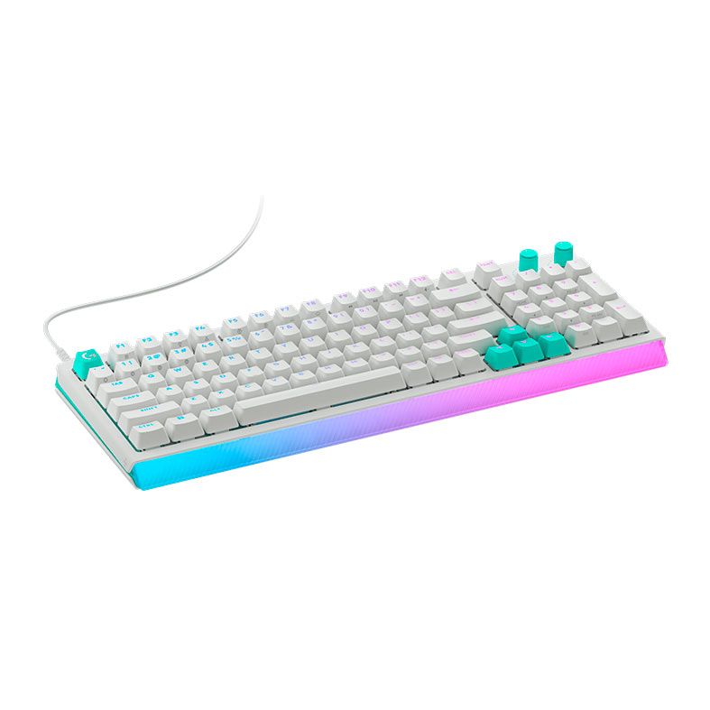 Teclado Mecanico Logitech G G512 X, 98%, Switch Dual Swap, Branco, 920-013996
