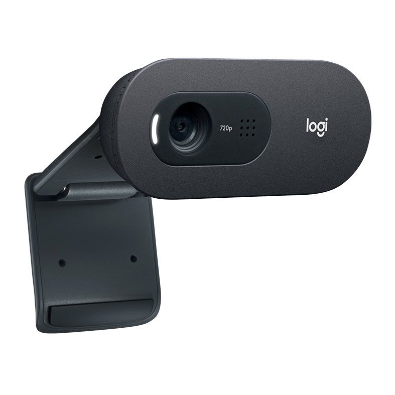Webcam Logitech C505, HD 720p, USB-A, Preta, 960-001367