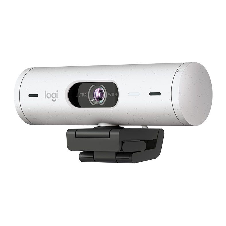 Webcam Logitech Brio 500, FHD 1080p, USB-C, Branca, 960-001426