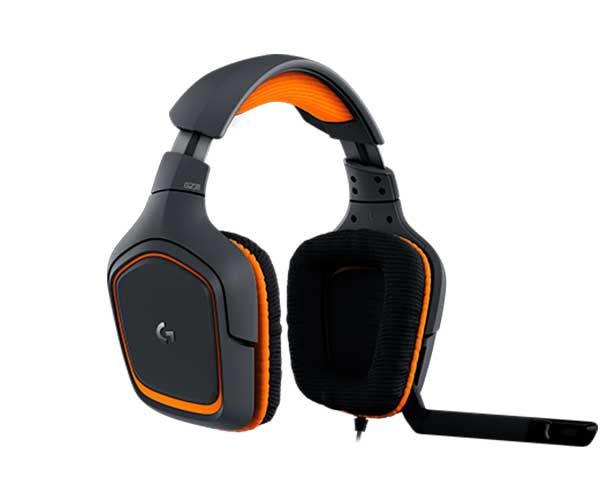 Headset Gamer Logitech G231 Prodigy XboxOne/PS4/PC Preto/Laranja, 981-000626