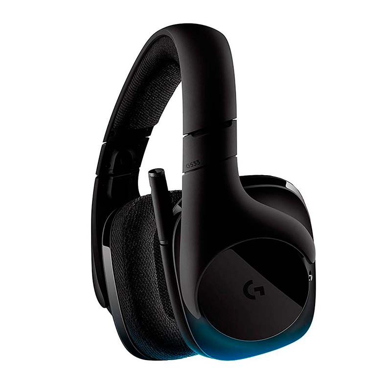Headset Logitech G533 7.1 Wireless Preto, 981-000633