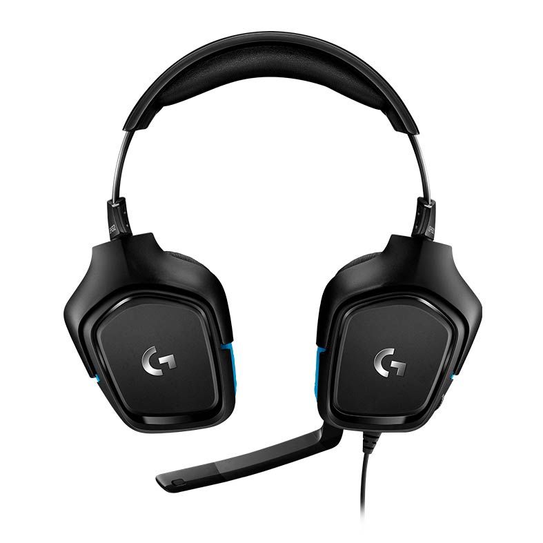 Headset Gamer Logitech G432 7.1 Surround Multiplataforma Preto/Azul, 981-000769