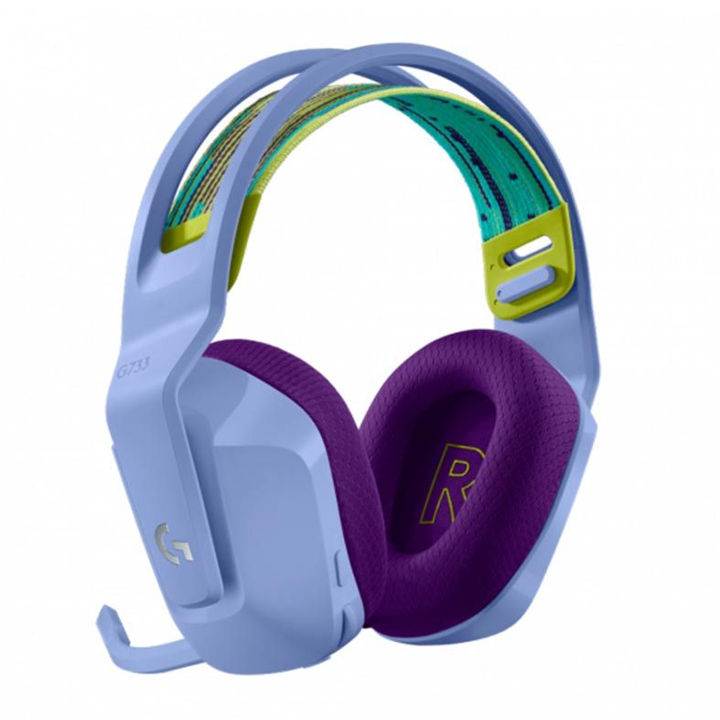 Headset Gamer Logitech G733 Lightspeed 7.1 Wireless RGB Lilas, 981-000889