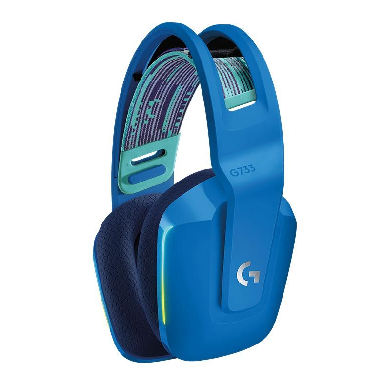 Headset Gamer Logitech G733 Lightspeed 7.1 Wireless RGB Azul, 981-000942