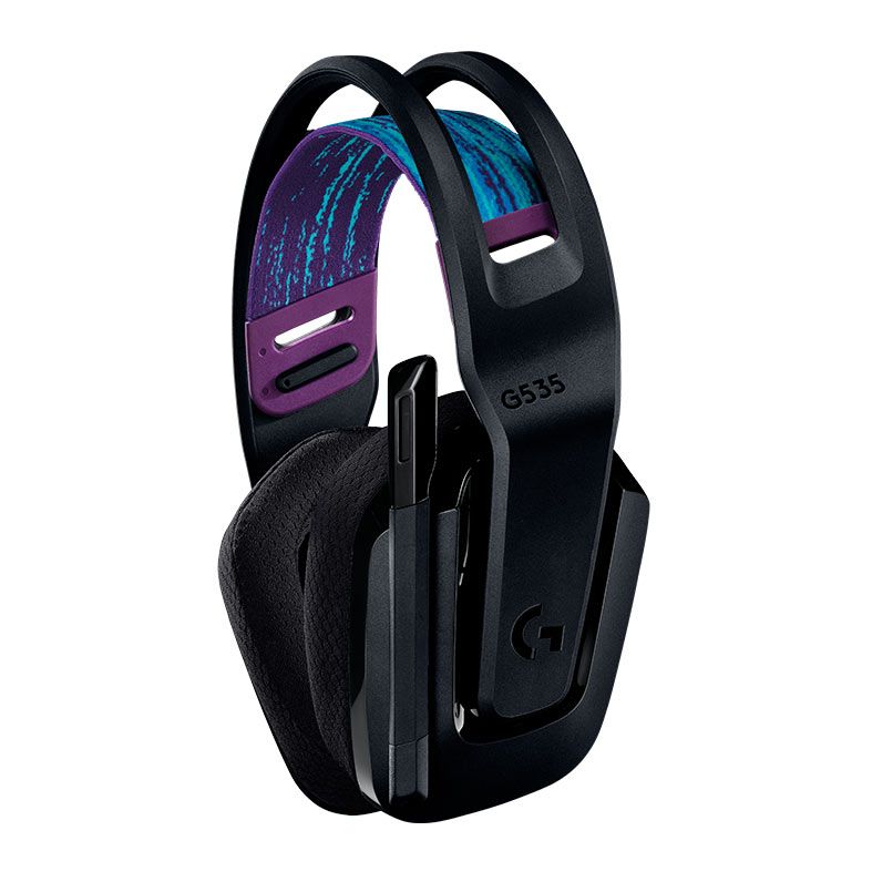 Headset Gamer Logitech G535, RGB, Wireless, Preto, 981-000971