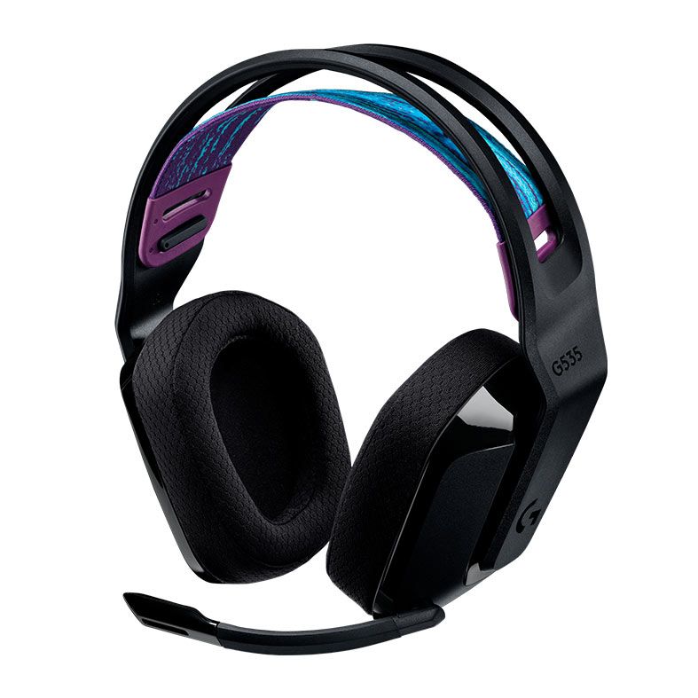Headset Gamer Logitech G535, RGB, Wireless, Preto, 981-000971