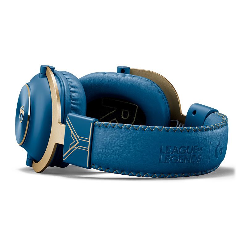 Headset Gamer Logitech Pro X League of Legends, Drivers 50mm, Azul, 981-001105