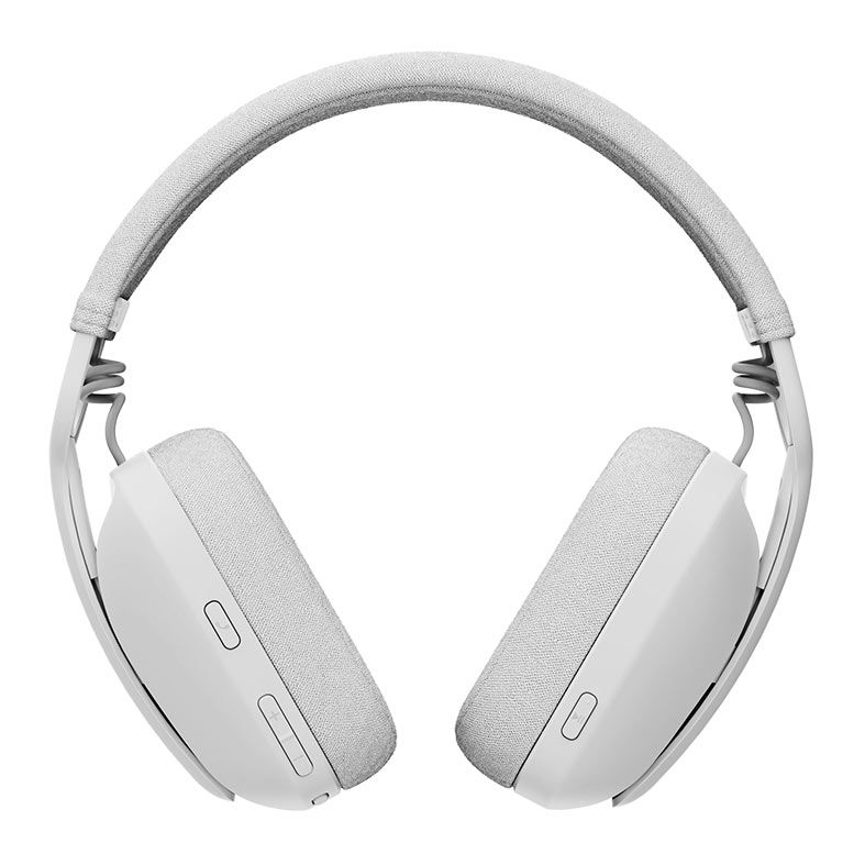 Fone de Ouvido Bluetooth Logitech Zone Vibe 100, Drivers 40mm, Branco e Cinza, 981-001218