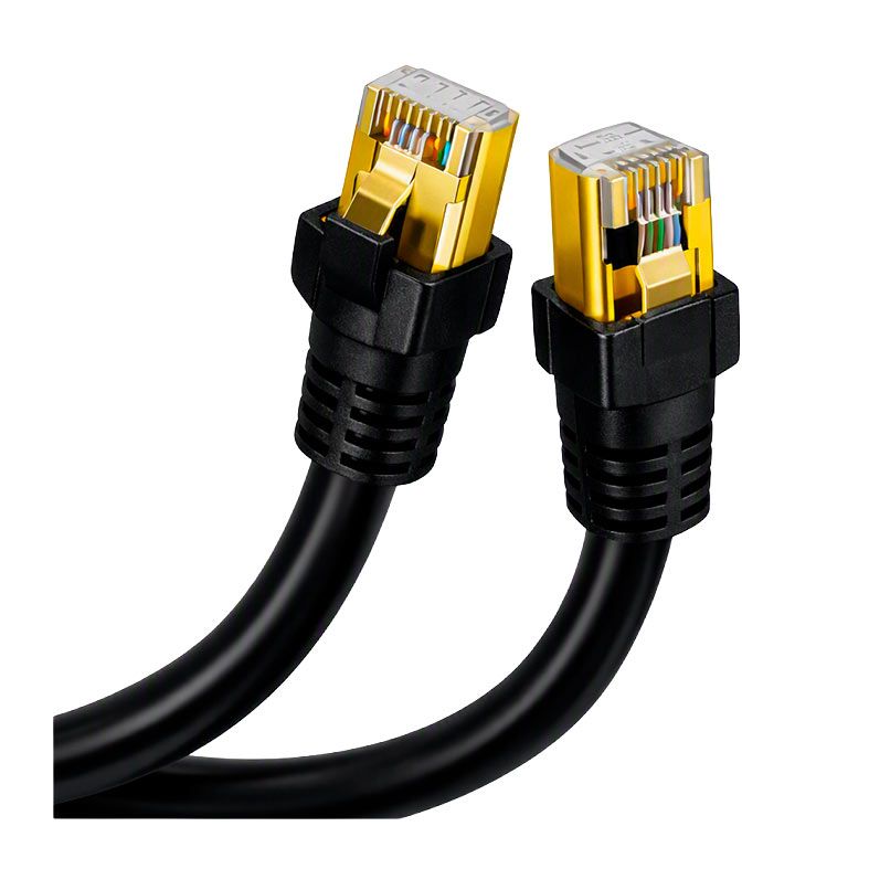 Cabo de Rede MD9, Cat8, 5m, Preto, 9860
