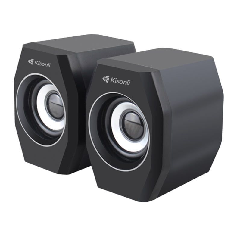 Caixa de Som Kisonli VibeGuard A101S, 6W, USB, Preto e Cinza, VGD-A101S-BL18