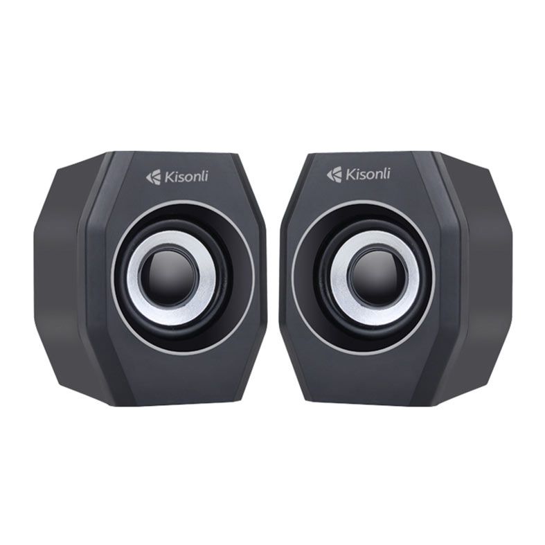 Caixa de Som Kisonli VibeGuard A101S, 6W, USB, Preto e Cinza, VGD-A101S-BL18