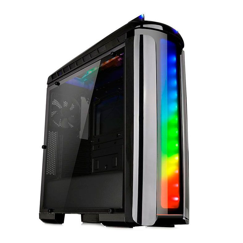 Gabinete Thermaltake Versa C22 RGB Preto + Fonte 700W e Water Cooler 240 RGB, CA-1G9-00M1WN-03