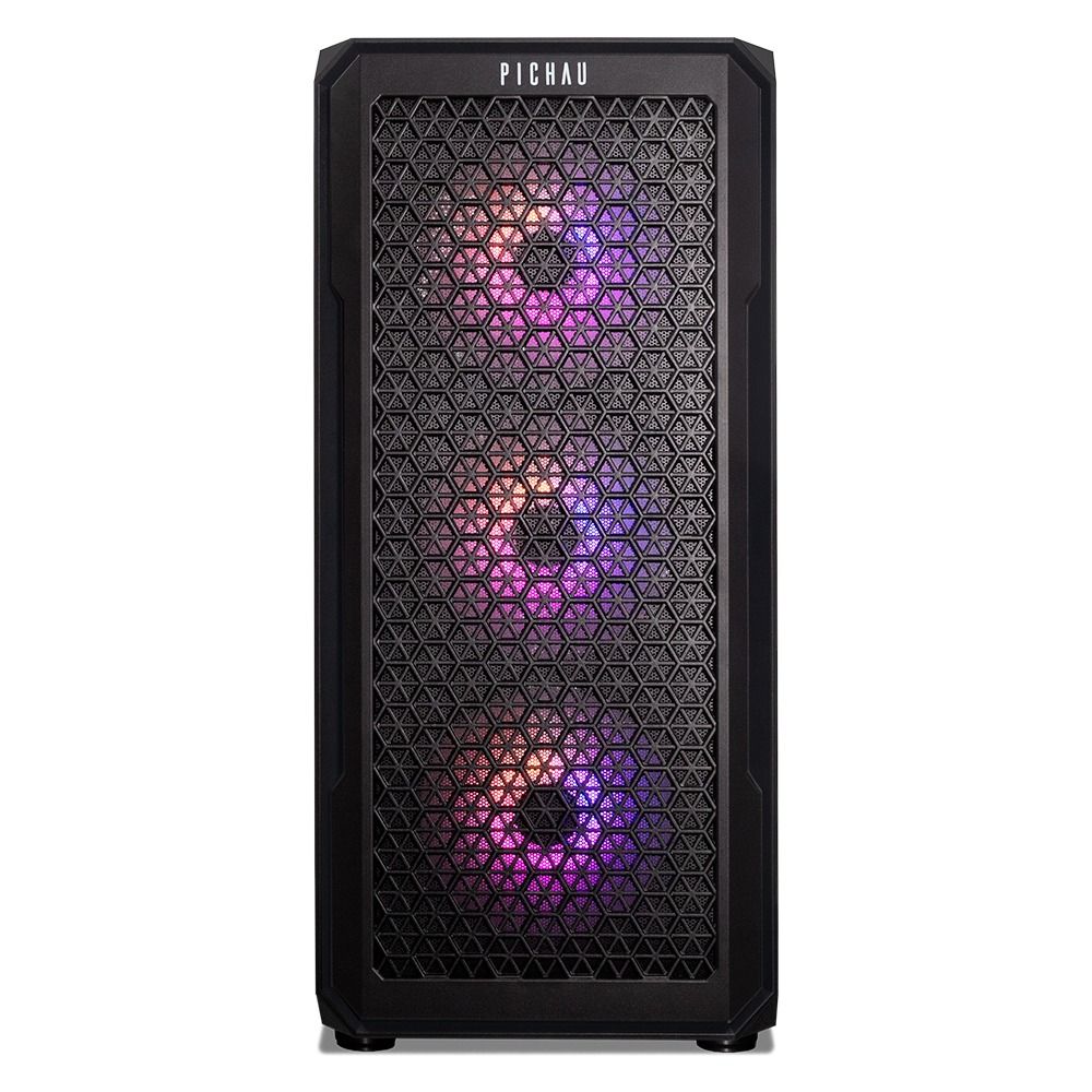 PC Gamer Pichau Abaddon III, AMD Ryzen 5 5500, Radeon RX 9060 8GB, 16GB DDR4, SSD 480GB 