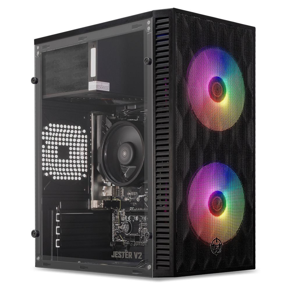 PC Completo Mancer Draco, AMD Athlon 3000G, 8GB DDR4, SSD 240GB + Monitor + Kit Periféricos