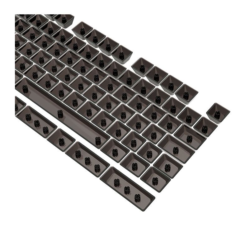 Conjunto de Teclas Redragon Crystal OSA Profile, Clear Keycaps, Preto, A138-PT