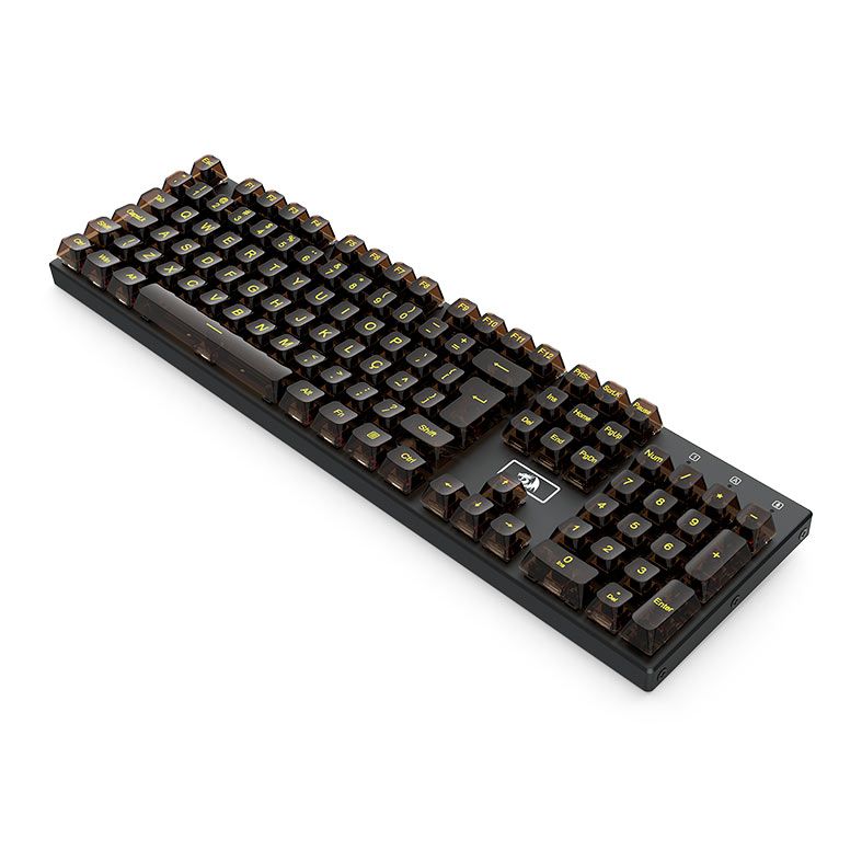 Conjunto de Teclas Redragon Crystal OSA Profile, Clear Keycaps, Preto, A138-PT
