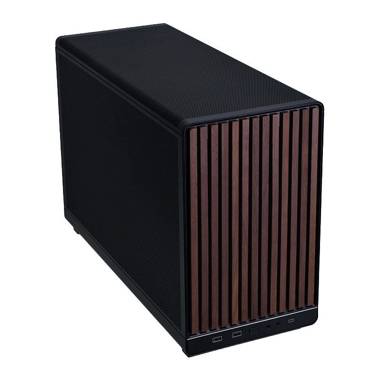 Gabinete Gamer Lian Li A3 Micro Wood Edition, Mini-Tower, Preto, A3-MATX-WD-BLACK