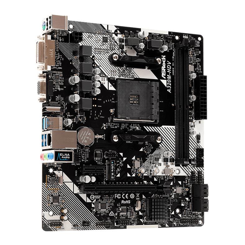 Placa Mae ASRock A320M-HDV R4.0 DDR4 Socket AM4 Chipset AMD A320