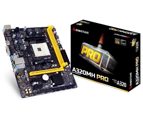 Placa Mae Biostar A320MH PRO DDR4 Socket AM4 Chipset AMD A320