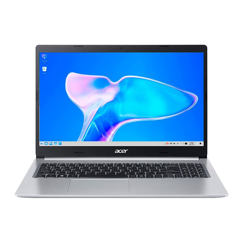 Notebook Acer Aspire 5, 15.6 Pol, FHD, AMD Ryzen 5 5500U, 8GB DDR4, SSD 256GB, Linux, Prata, A515-45-R1AC