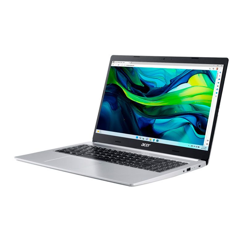 Notebook Acer Aspire 5, 15.6 Pol, FHD, AMD Ryzen 5 5500U, 8GB, DDR4, SSD 256GB, Prata, A515-45-R5AT