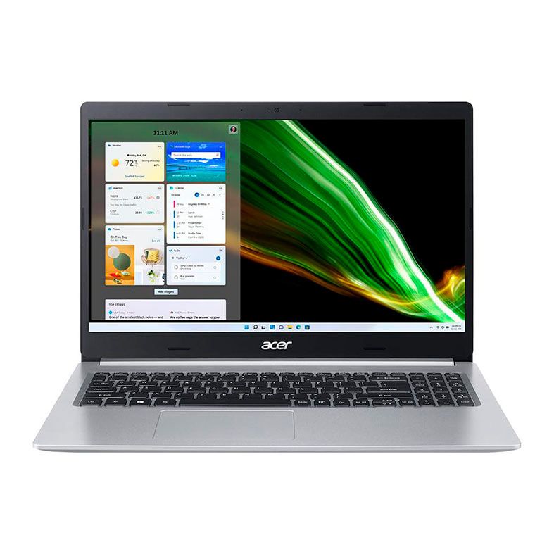 Notebook Acer Aspire 5, 15.6, AMD Ryzen 3-5300U, 8GB (2x4GB), DDR4, SSD 256GB, Prata, A515-45-R6KH