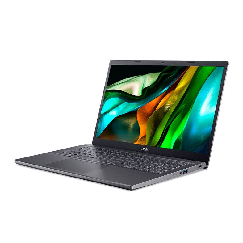 Notebook Acer Aspire 5, 15.6 Pol, Intel Core i5-12450H, 8GB DDR4, SSD 256GB, Windows 11 Home, Intel UHD Graphics, Cinza, A515-57-55B8
