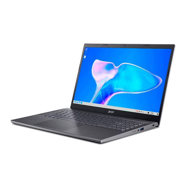Notebook Acer Aspire 5, 15.6 Pol, Intel Core i7-12650H, 8GB DDR4, SSD 256GB, Linux, Intel UHD Graphics, Cinza, A515-57-727C