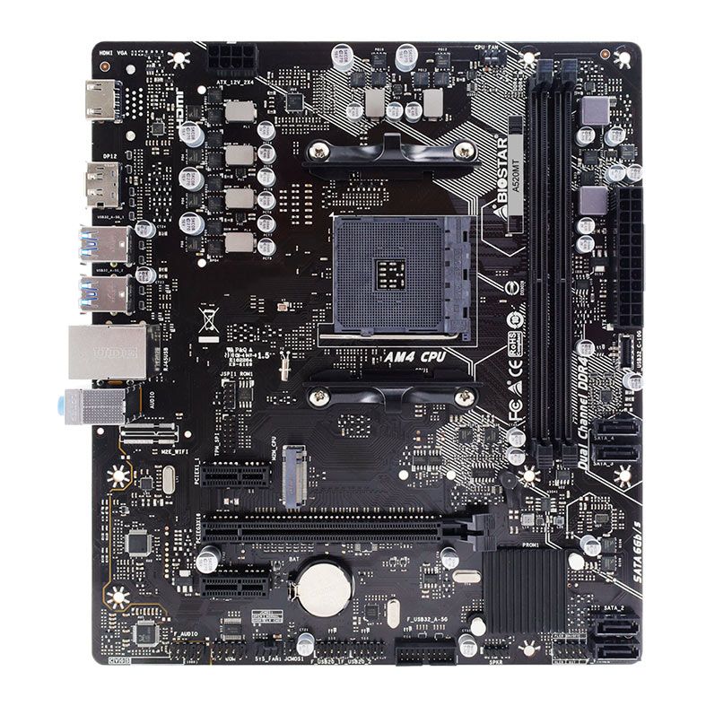Placa Mae Biostar A520M, DDR4, Socket AMD AM4, M-ATX, Chipset AMD A520, A520MT