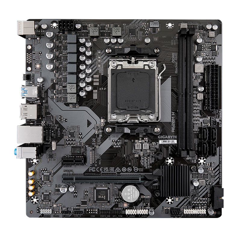 Placa Mae Gigabyte A620M H, DDR5, Socket AMD AM5, M-ATX, Chipset AMD A620, A620M-H