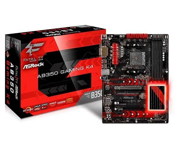 Placa Mae ASRock Fatal1ty AB350 Gaming K4 DDR4 Socket AM4 Chipset AMD B350