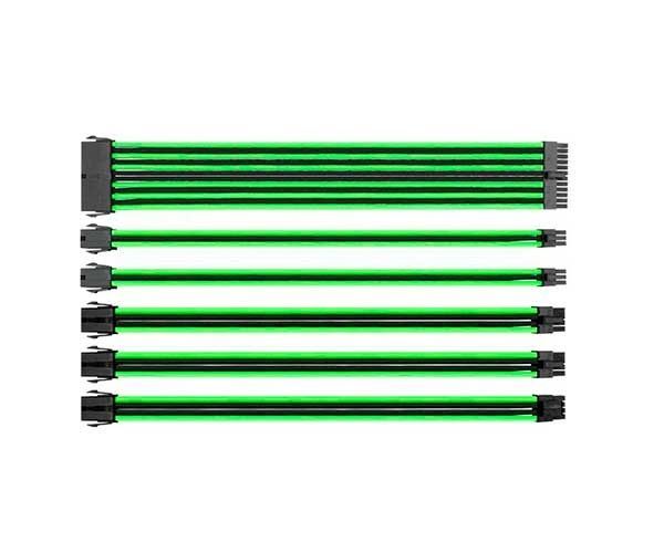 Extensor De Cabos Thermaltake TT Mod Sleeve Cable Preto/Verde, AC-034-CN1NAN-A1