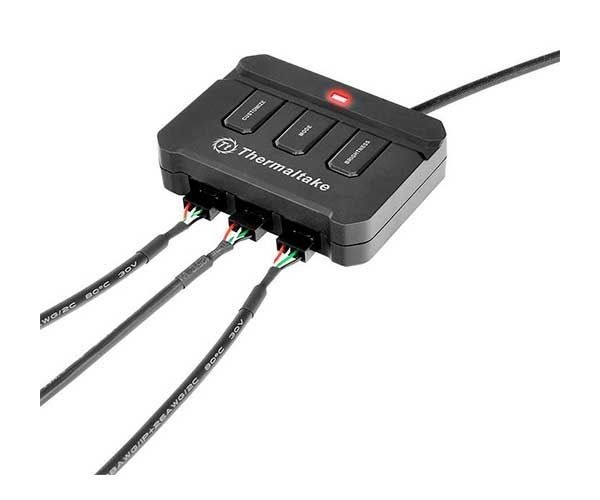 Controlador De Fan Thermaltake Lumi Color 256c + Fita De LED RGB, AC-037-LN1NAN-A1