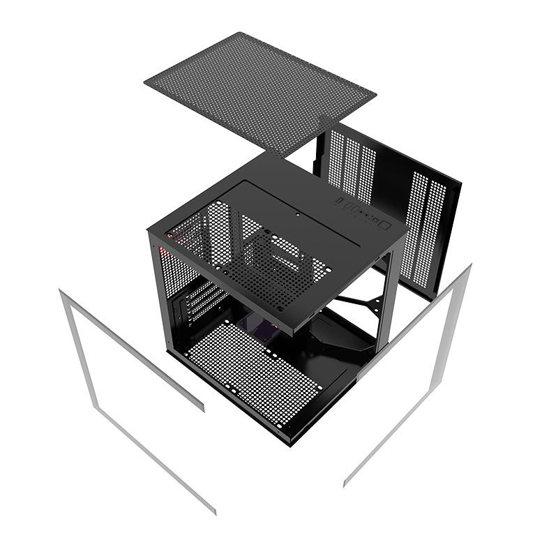 Gabinete Gamer Aigo Apollo A275, Mini-Tower, Lateral de Vidro, Preto, AC-A275-B-HQ1