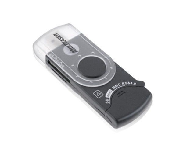 Leitor de Cartao Universal Multi Portatil USB Preto, AC102