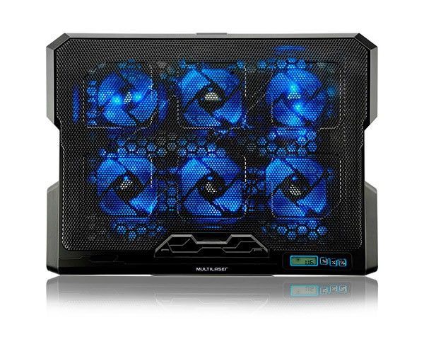 Base Para Notebook Multi Hexa Cooler USB LED Azul, AC282