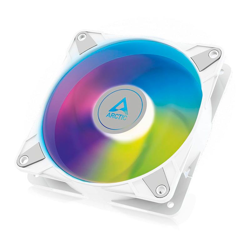 Ventoinha Arctic Cooling P12 PWM PST, ARGB, 120mm, Branco, ACFAN00254A