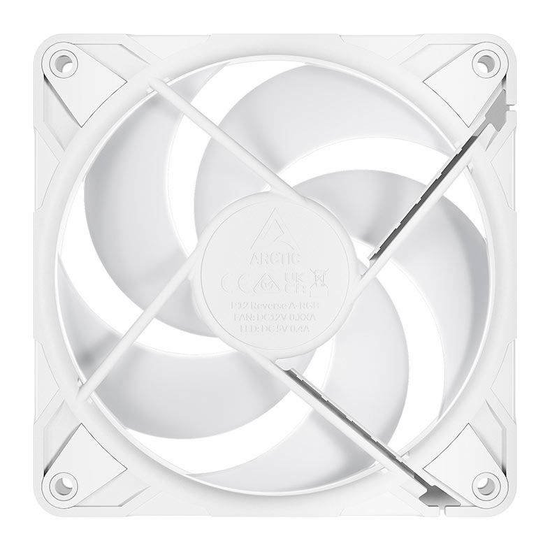 Ventoinha Arctic Cooling P12 Pro Reverse, ARGB, 120mm, Branco, ACFAN00325A