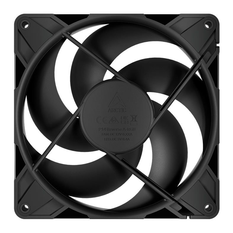 Ventoinha Arctic Cooling P14 Pro Reverse, 140mm, Preto, ACFAN00329A