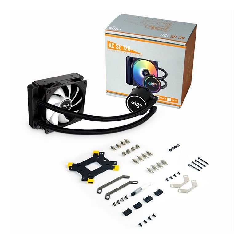 Water Cooler Aigo AC SE 120, Rainbow, 120mm, Preto, ACSE120-BK