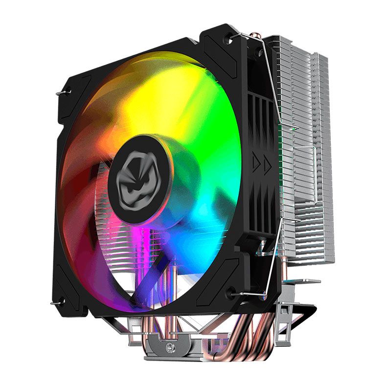 Cooler Para Processador PCYES Tundra, Rainbow, 120mm, Preto, ACTBKA120