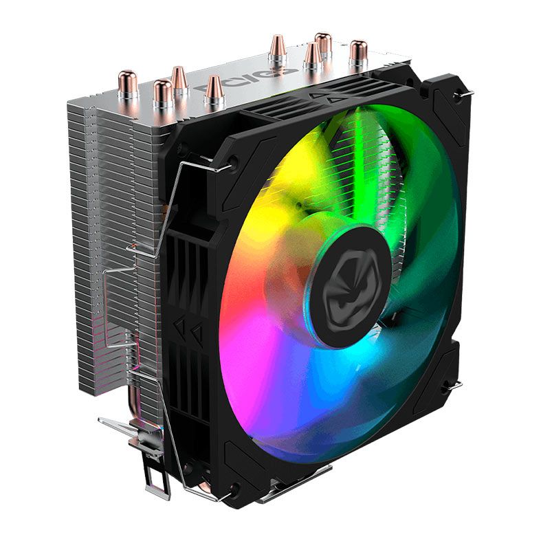 Cooler Para Processador PCYES Tundra, Rainbow, 120mm, Preto, ACTBKA120