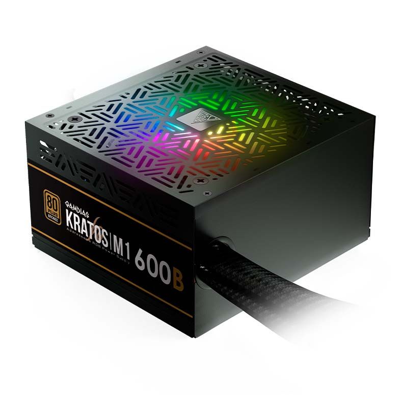 Fonte Gamdias Kratos M1-600W RGB Bronze 80 Plus, AD-X600ZZZ