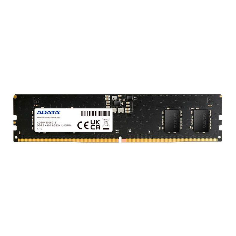 Memoria Adata, 8GB (1x8GB), DDR5, 4800MHz, C40, Preto, AD5U48008G-S