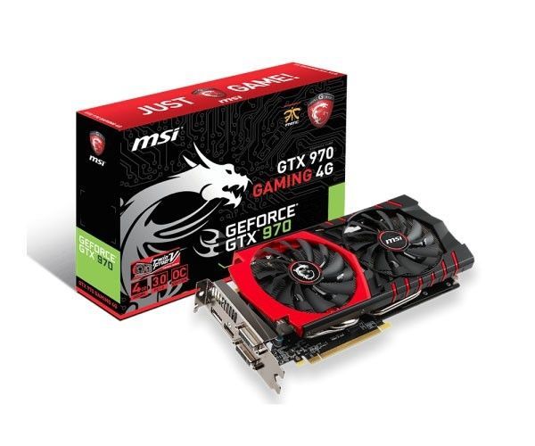 Placa de Vídeo MSI Geforce GTX 970 Gaming OC 4GB GDDR5 256Bit, GTX 970 GAMING 4G - BOX